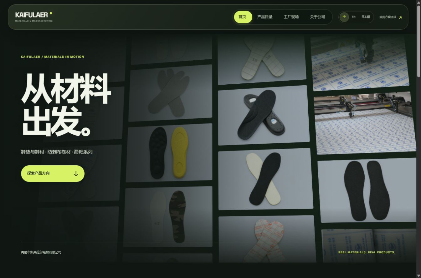 方案C官网首页实景